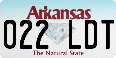 AR license plate 022LDT