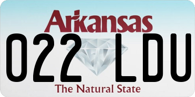 AR license plate 022LDU