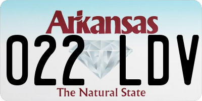 AR license plate 022LDV