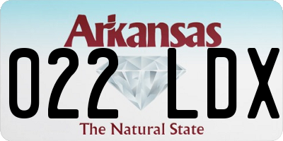 AR license plate 022LDX