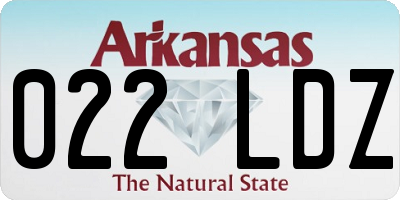 AR license plate 022LDZ
