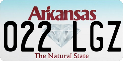 AR license plate 022LGZ