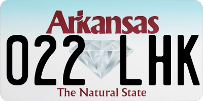 AR license plate 022LHK