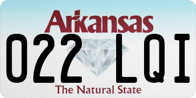 AR license plate 022LQI