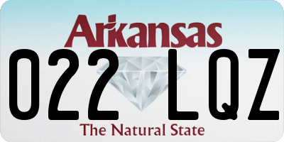 AR license plate 022LQZ