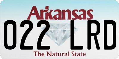 AR license plate 022LRD
