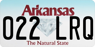 AR license plate 022LRQ