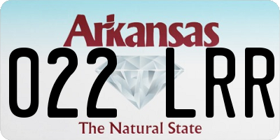 AR license plate 022LRR