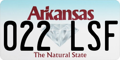 AR license plate 022LSF