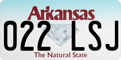 AR license plate 022LSJ