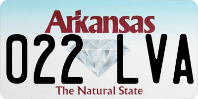 AR license plate 022LVA