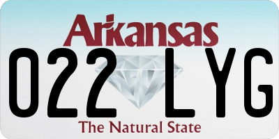 AR license plate 022LYG