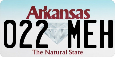 AR license plate 022MEH