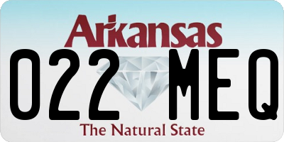 AR license plate 022MEQ