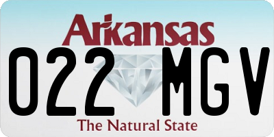 AR license plate 022MGV