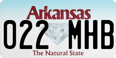AR license plate 022MHB