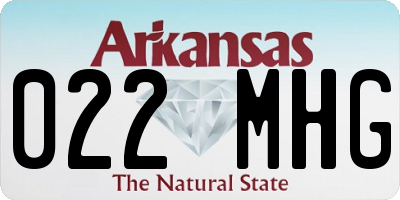 AR license plate 022MHG