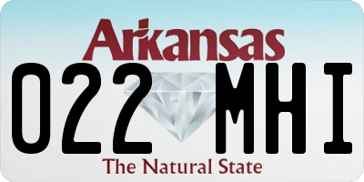 AR license plate 022MHI