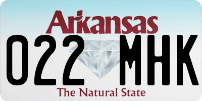AR license plate 022MHK