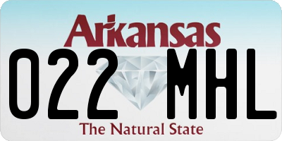 AR license plate 022MHL