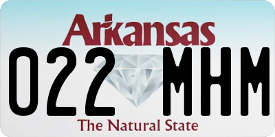 AR license plate 022MHM