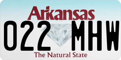 AR license plate 022MHW