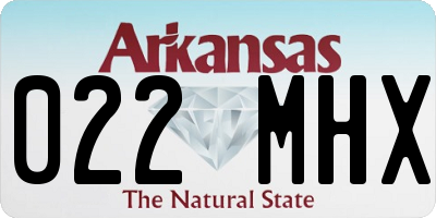 AR license plate 022MHX