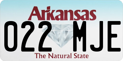 AR license plate 022MJE