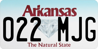 AR license plate 022MJG