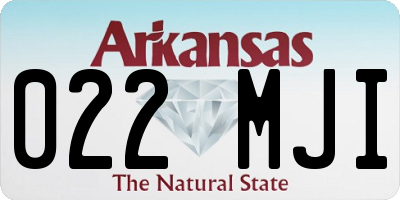 AR license plate 022MJI