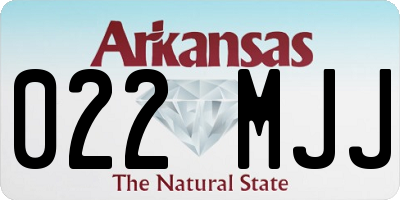 AR license plate 022MJJ