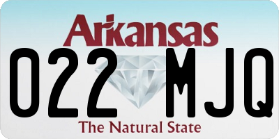 AR license plate 022MJQ