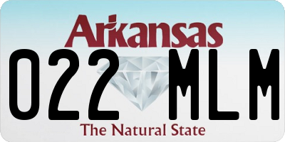 AR license plate 022MLM