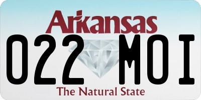AR license plate 022MOI