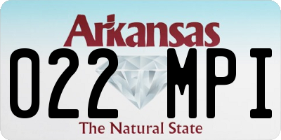 AR license plate 022MPI