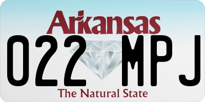 AR license plate 022MPJ
