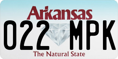 AR license plate 022MPK