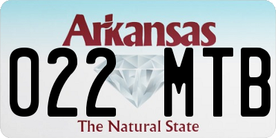 AR license plate 022MTB