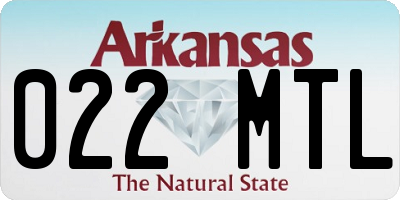 AR license plate 022MTL