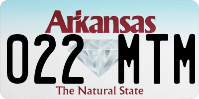 AR license plate 022MTM