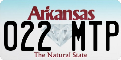 AR license plate 022MTP