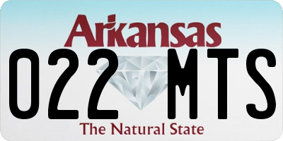 AR license plate 022MTS