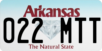 AR license plate 022MTT