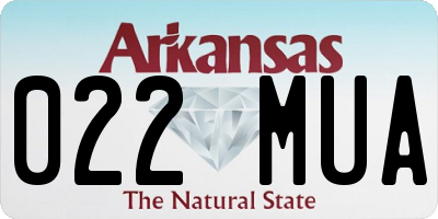 AR license plate 022MUA