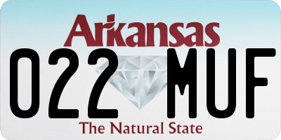 AR license plate 022MUF