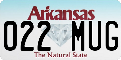 AR license plate 022MUG
