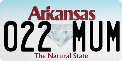 AR license plate 022MUM