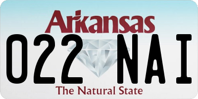 AR license plate 022NAI