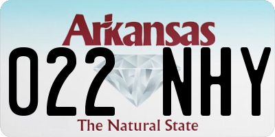 AR license plate 022NHY