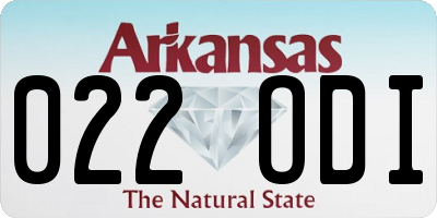 AR license plate 022ODI
